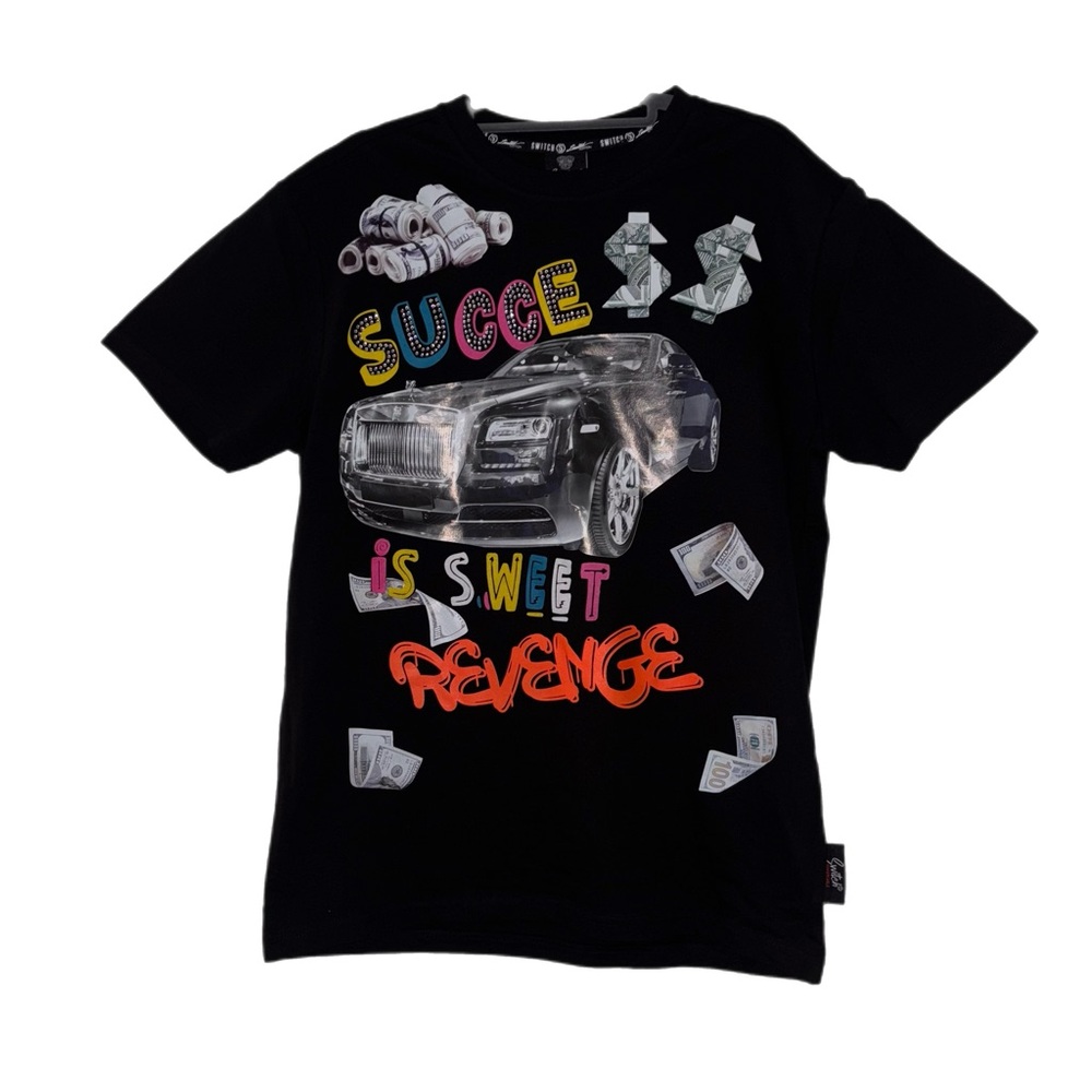 Switch Remarkable Men's T-Shirt Succe Is Sweet Revenge Rolls Royce Money Tee